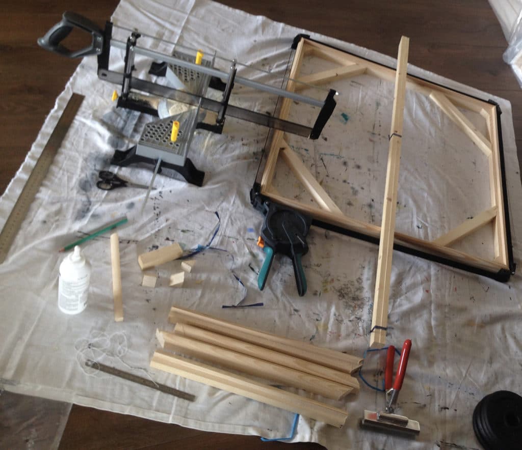 materiel fabrication chassis en bois
