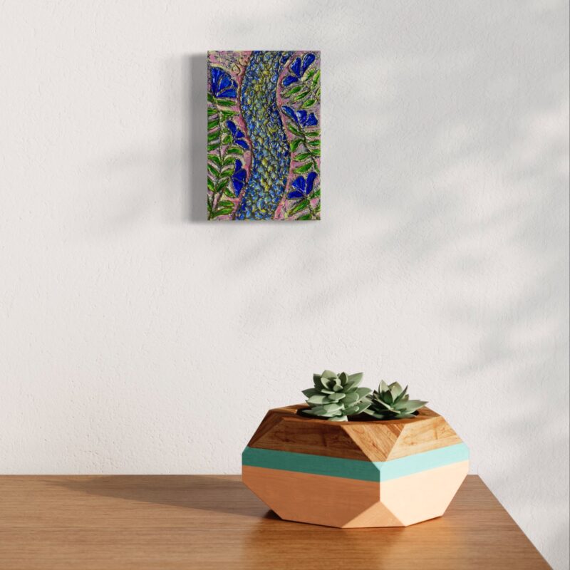 Snake & blue flowers – Image 2