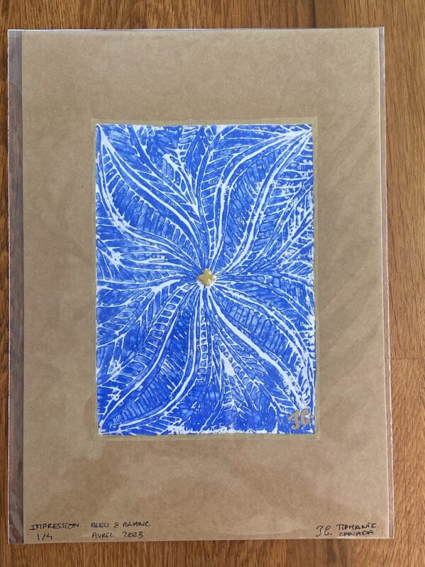 Impression bleu & blanc – Image 3