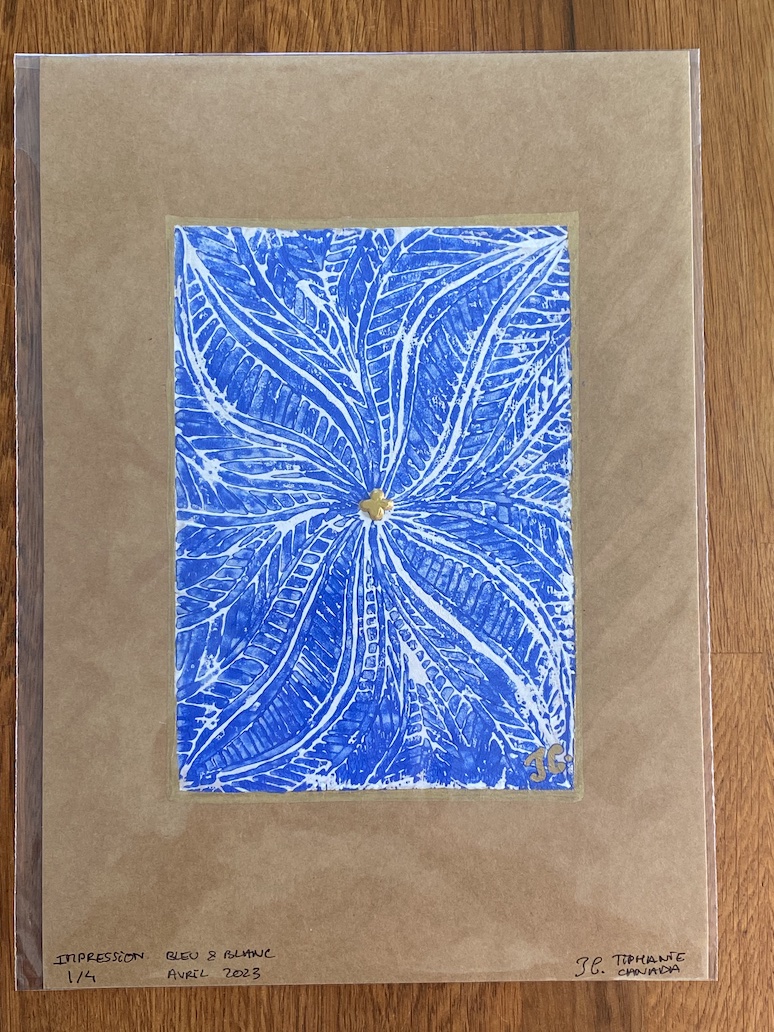 Impression bleu & blanc – Image 3