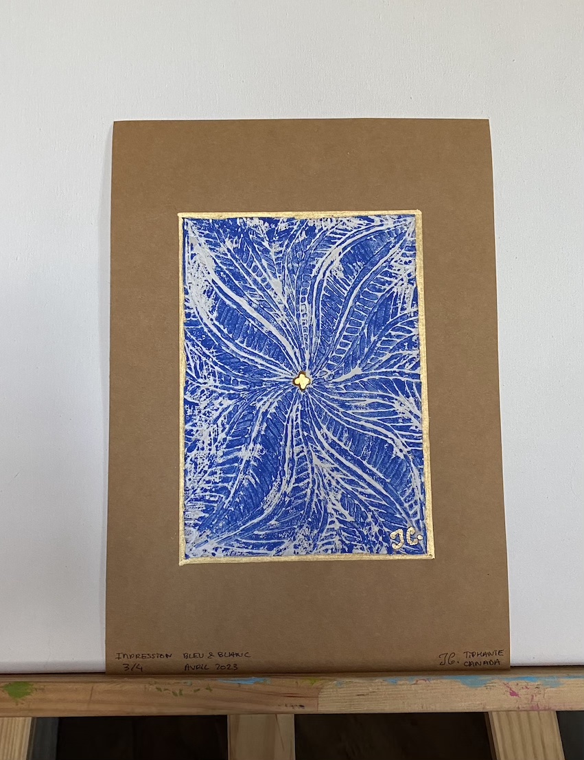 Impression bleu & blanc – Image 7