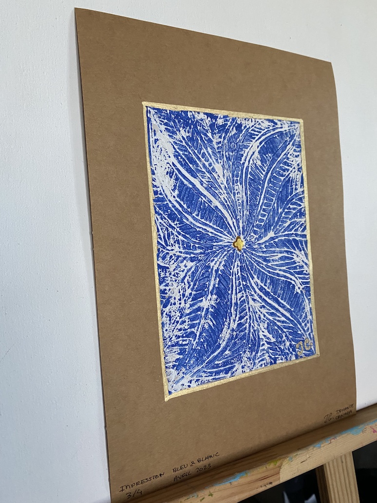 Impression bleu & blanc – Image 4
