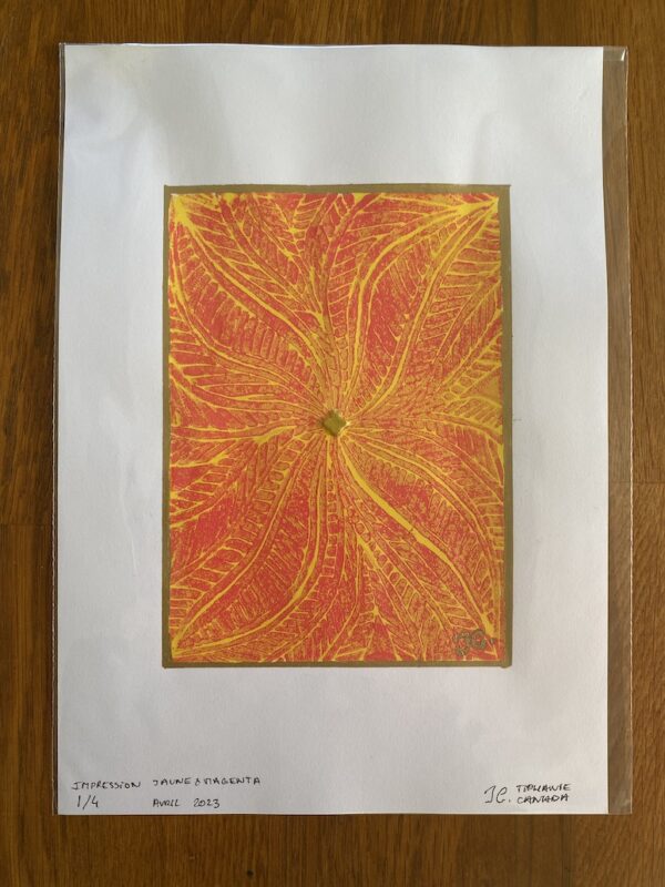 Impression jaune & magenta – Image 3