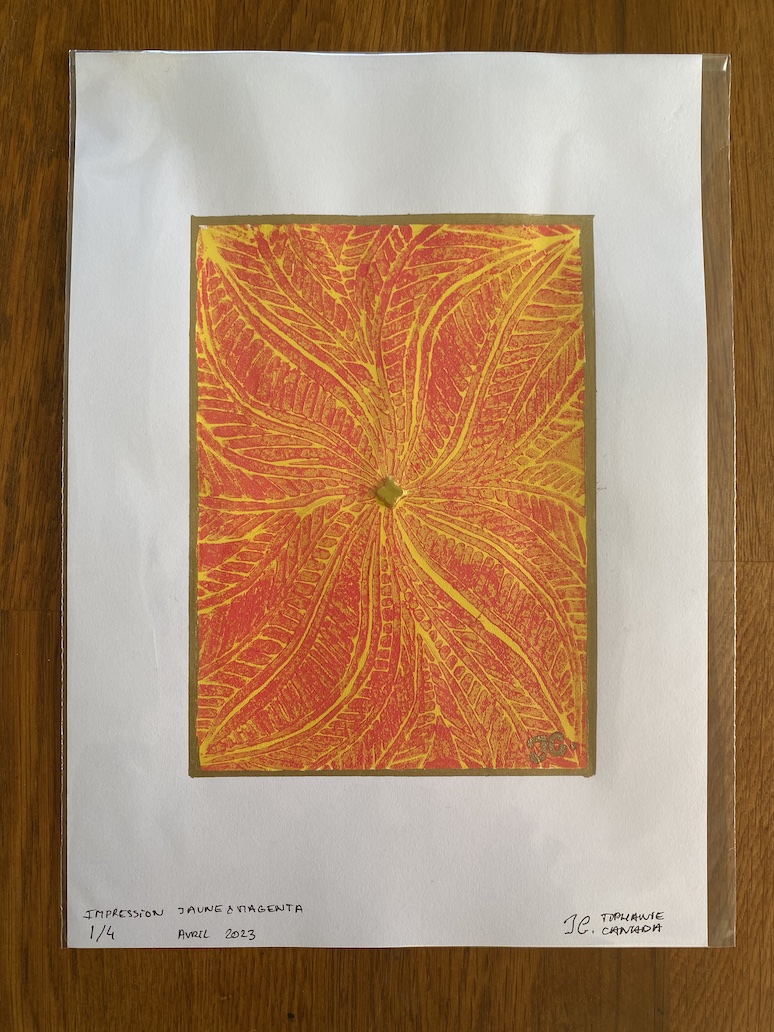 Impression jaune & magenta – Image 3