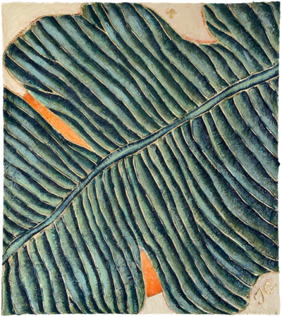 Tableau "Feuille devant le soleil #3"