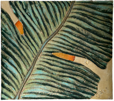 Tableau "Feuille devant le soleil #1"